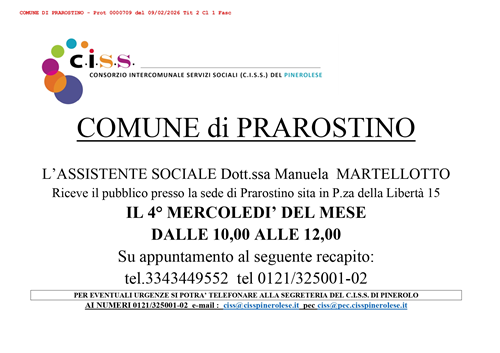 Orario assistente sociale